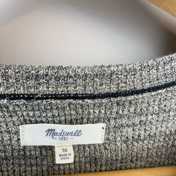 Madewell Gray Long Sleeve Sweater size Medium - Picture 7 of 16